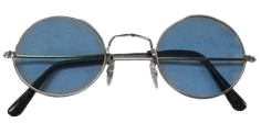 Hippie Sunglasses Blue, Black 1096