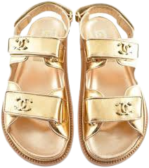 gold chanel dad sandals - Google Search