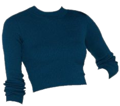 blue crop sweater png edit