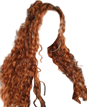 curly ginger red hair