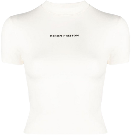 Heron Preston slogan-print short-sleeve T-shirt - Farfetch