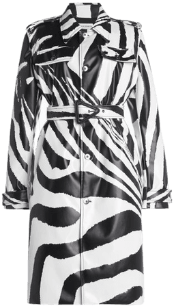 Zebra-Print Rubber-Coated Coat By Bottega Veneta | Moda Operandi