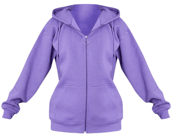 Recycled Purple Extreme Pocket Front Hoodie | PrettyLittleThing CA