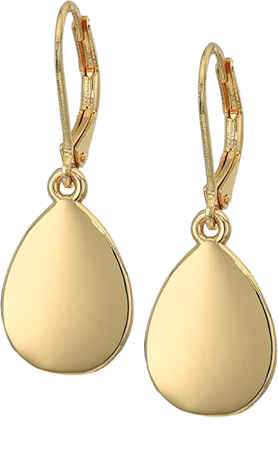 Amazon.com: Nine West Classics Women's Gold Tone Soft Tear Drop Earrings: Clothing, Shoes & Jewelry