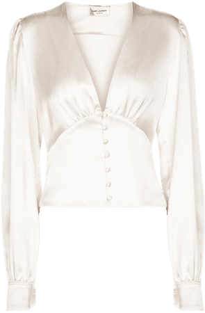 Saint Laurent - Silk blouse | Mytheresa