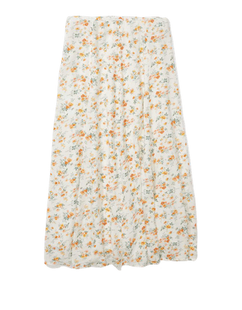 AE Floral Midi Skirt