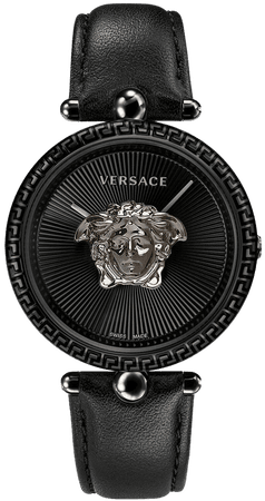 Versace 39mm Palazzo Empire Watch, Black | Neiman Marcus