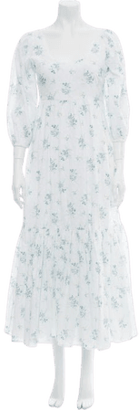 LoveShackFancy Floral Print Long Dress w/ Tags - Clothing - WLOSH28538 | The RealReal