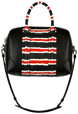 black red white givenchy bag