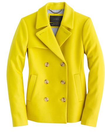 j crew bright yellow short coat - Google Search