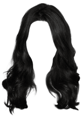 black wavy hair