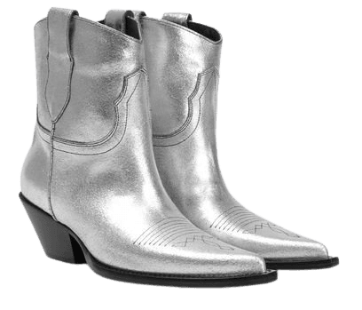 cowboy boots silver