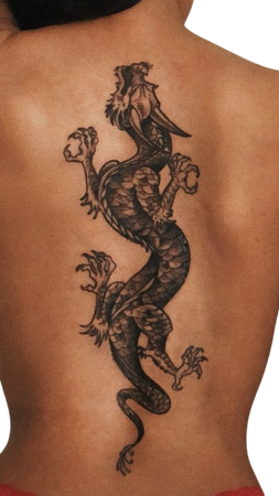 back dragon tattoo women - Google Search
