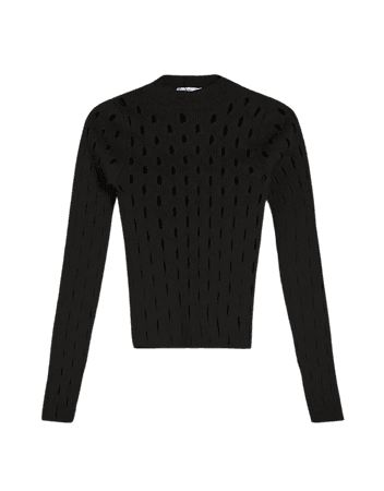Ripped sweater - Sweaters and cardigans - Woman | Bershka