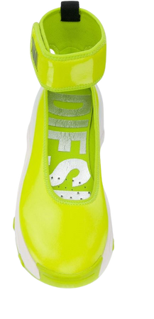 Diesel chunky sole ballerina shoes green Y02343P3271 - Farfetch