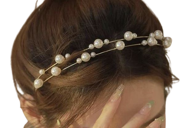 shein pearl thin headband elegant princess