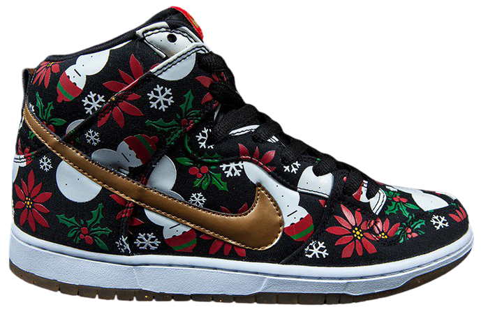 NIKE DUNK HIGH SB PREMIUM CONCEPTS | UGLY CHRISTMAS SWEATER | 2013 RELEASE | 635525-006