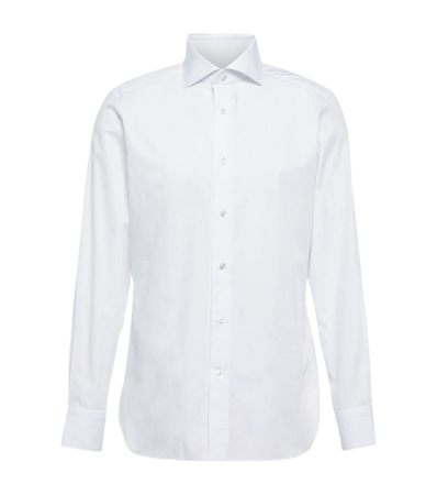 Trofeo Cotton Poplin Shirt in White - Zegna | Mytheresa