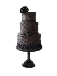 gothic black wedding cake - Google Search