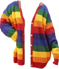 rainbow stripe cardigan