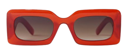 blood orange rectangle sunglasses