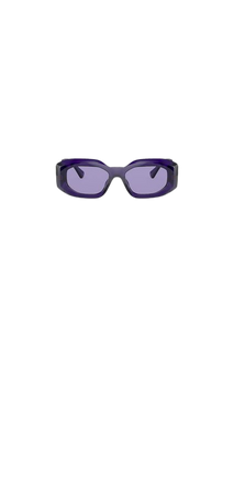 purple Versace glasses