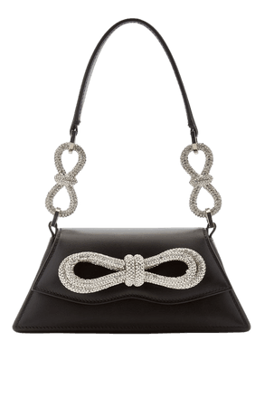 Samantha Double-Bow Leather Shoulder Bag By Mach & Mach | Moda Operandi
