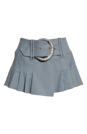 Baby Blue Belted Skirt