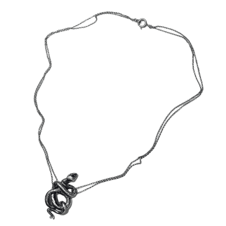 Snake necklace in sterling silver | Arcana Obscura