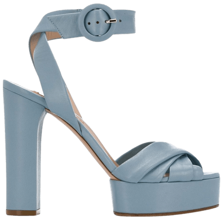 Casadei Chunky-Heel Platform Sandals 1L310M1201NINCA Blue | Farfetch