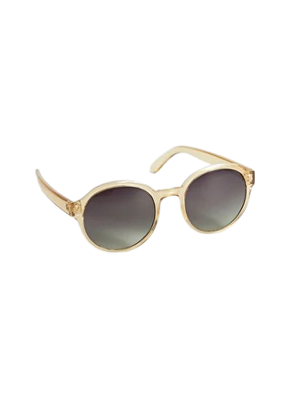 Round Frame Sunglasses - Light Yellow - Sunglasses - & Other Stories