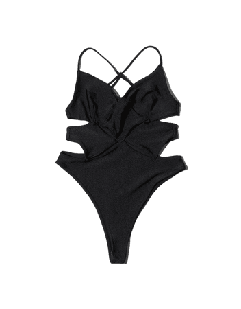 Triangle cut-out bodysuit - New - Woman | Bershka
