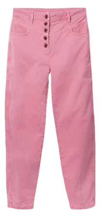 Seam Detail Tapered Trouser - Cherry Smoothie | Boden US