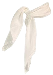 white neck scarf
