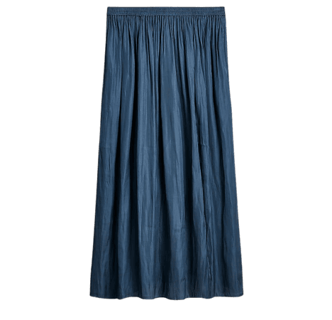J.Crew: Side-slit Featherweight Satin Maxi Skirt For Women