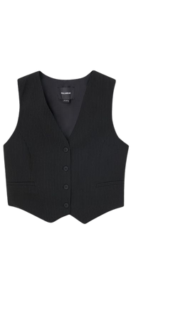 Contrast pinstripe vest - pull&bear