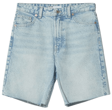 Vintage denim Bermuda shorts with rips - New - Woman | Bershka