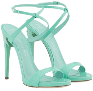 mint green sandal heels