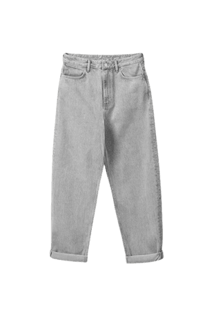 HIGH-WAISTED BARREL JEANS - Grey - Jeans - COS PL