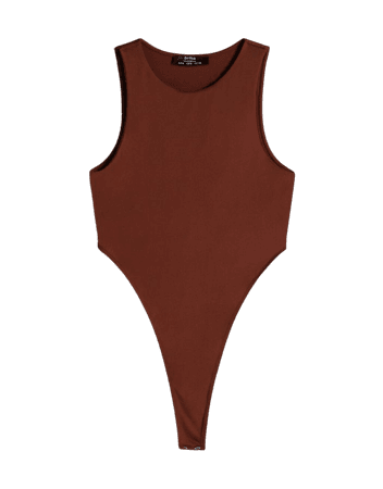 Halter bodysuit - Tees and tops - Woman | Bershka