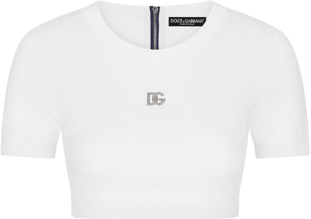 Dolce & Gabbana DG-logo Cropped T-shirt - Farfetch