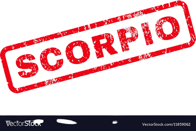 Scorpio Rubber Stamp Royalty Free Vector Image