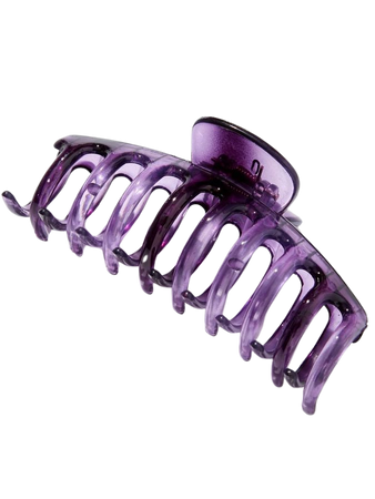 purple hair clip