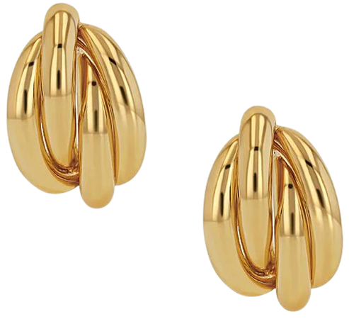 ANINE BING Knot Earrings - Gold