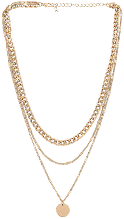 Amber Sceats Chain Layered Necklace in Gold | REVOLVE