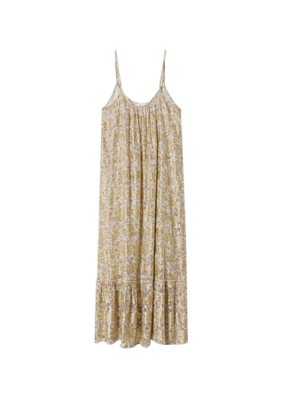 Lurex floral dress - Women | Mango USA