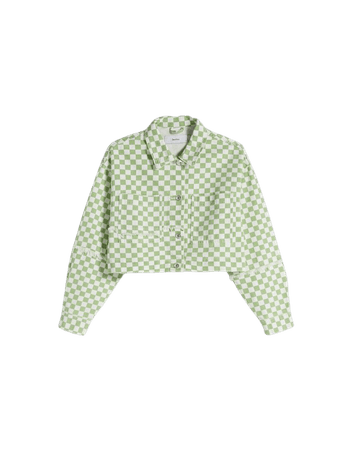 Plaid cotton jacket - Outerwear - Woman | Bershka
