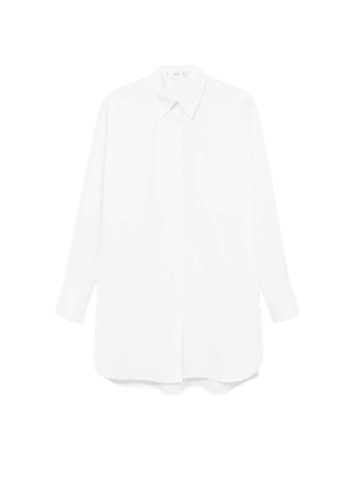 Oversize poplin shirt - Women | Mango USA