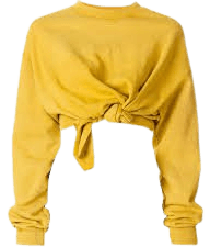 Yellow Knotted shirt