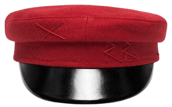 Ruslan Baginskiy Red wool baker boy cap | Hats | Browns